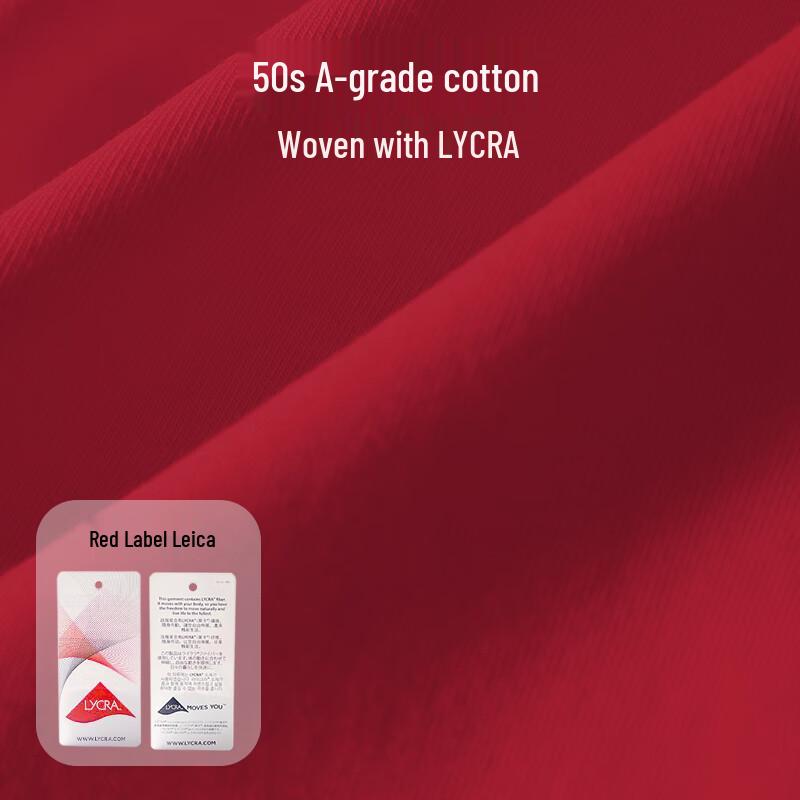 Duoduomian Damen Glücksrot Antibakterielle Baumwolle Mid-Waist Unterwäsche 3er-Pack