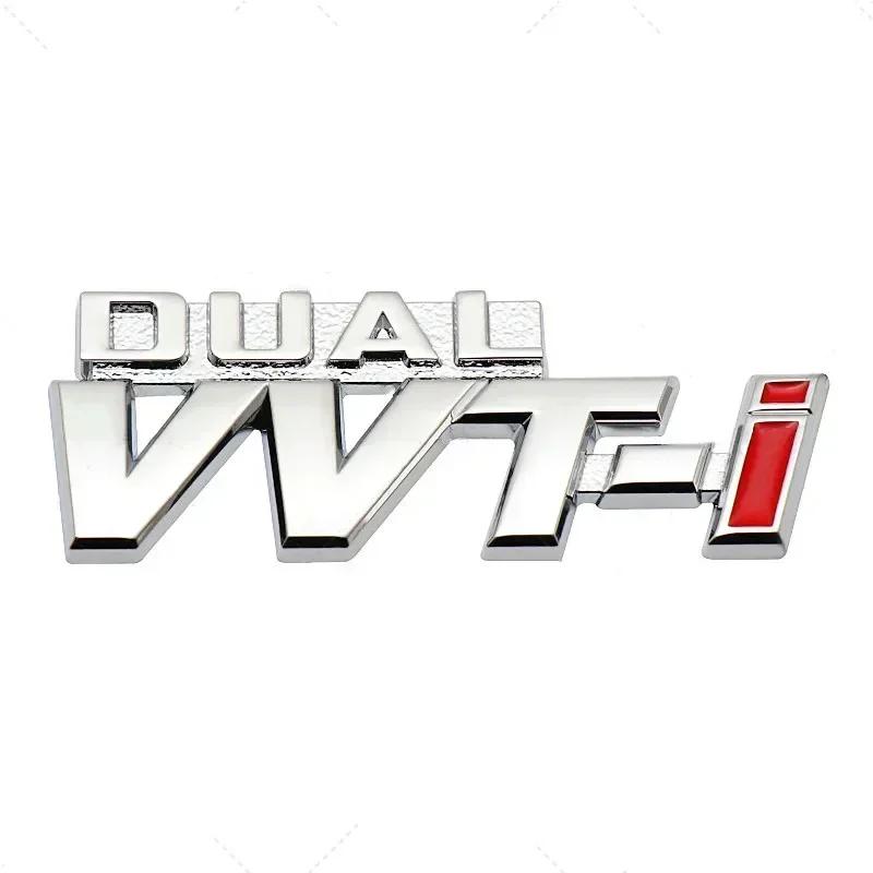 3D Metal VVTI Rear Trunk Car Sticker Fender Emblem Badge Decal For TOYOTA Dual VVT-i Camry COROLLA YARiS Rav4 PRIUS Accessories