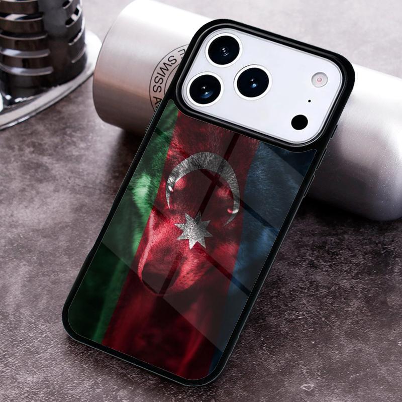 Azerbaijan Flag Phone Case For iPhone 17 16 15 14 13 12 11 Pro Max Plus 17Air Soft Silicone Cover
