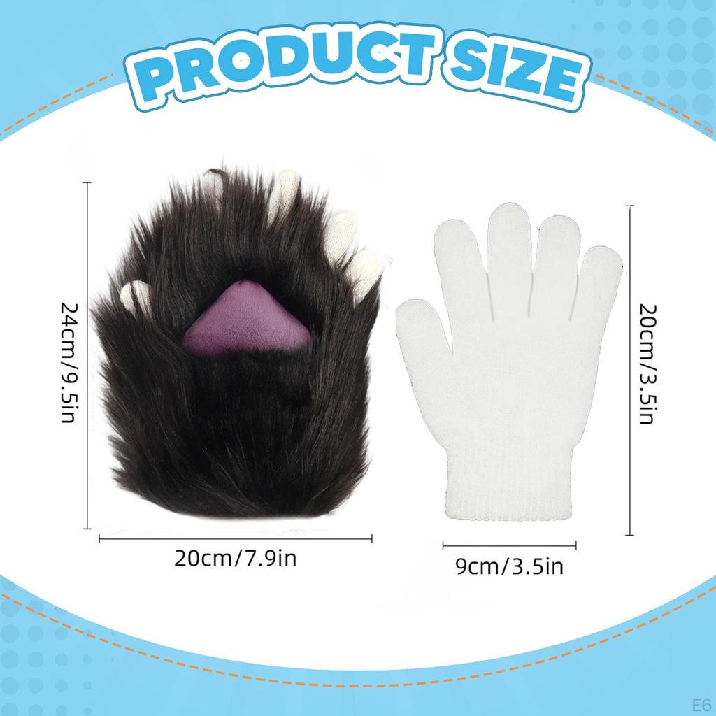 Gloves Cartoon Halloween Costume for Nightclub Festival Role Play Props