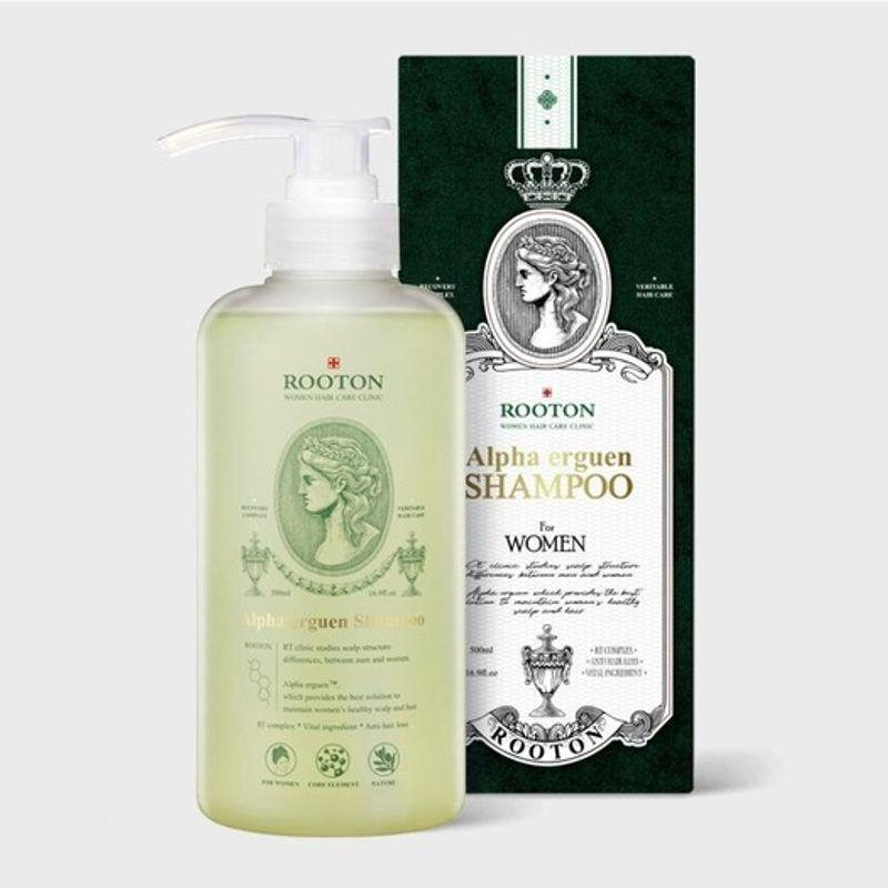 ROOTON Women's Alpha Ergen Anti-Hair Loss Shampoo 500ml (Alleviates hair loss symptoms)