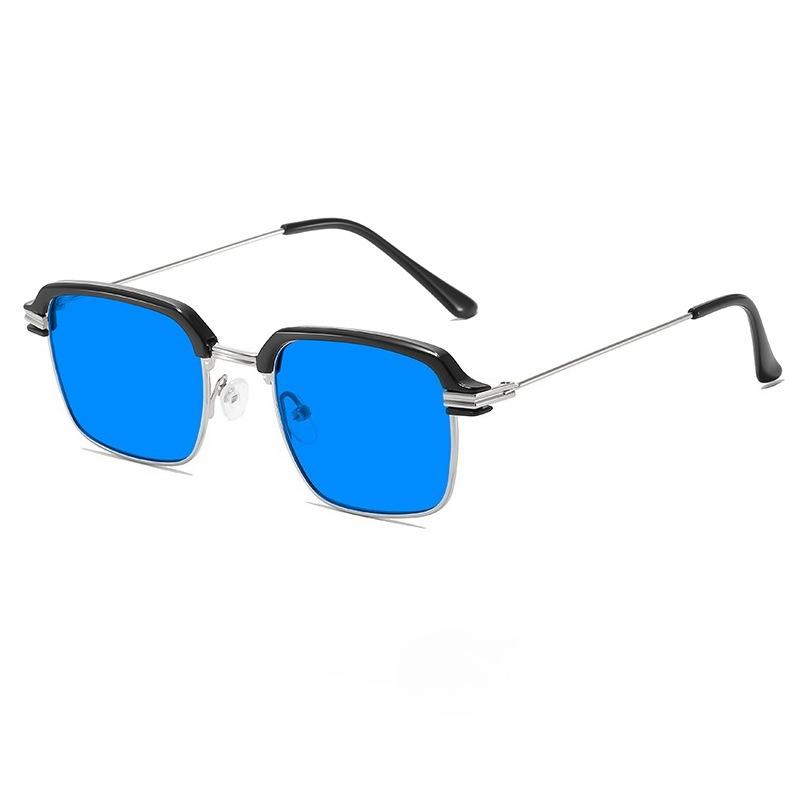 New Stylish Men's Blue Light Blocking Glasses Women Fashion Elegant Computer Eyewear for Gaming Colorful Half Frame Spectacles