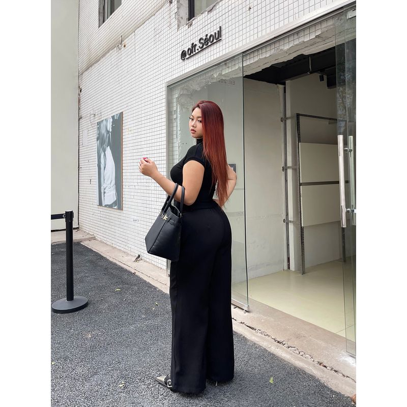 Brother Nan Loose-Fit Suit Casual Pants Summer New Arrival Plus Size High Waist Loose Straight-leg Tall Pants Chubby Girl Pants