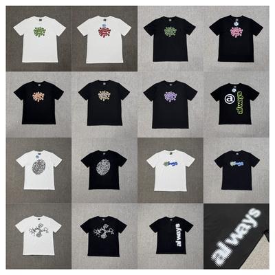 Adwysd Short-Sleeved Loose-Fitting Street Couple Bottoming Shirt Male Sun Hip-Hop Trendy Brand