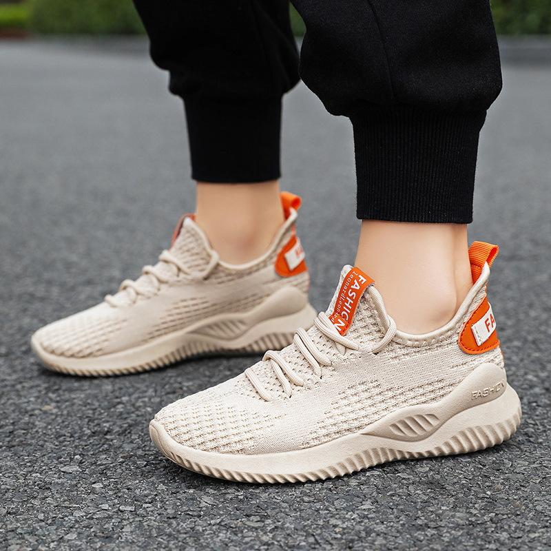 Shoes spring and summer new casual sports shoes breathable mesh fly-woven dad shoes parent-child models