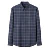 Men's Long-Sleeve Plaid Shirt: Comfortable, Breathable Cotton for Spring and Autumn Casual Wear