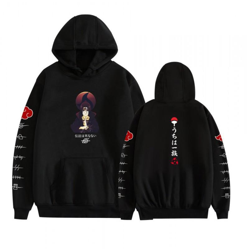 Anime Hoodie Naruto Inspired Casual Sweatshirt Teens Men Winter Warm Long Sleeve Pullover With 3D Pouch Pocket