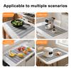 Drain Mat Silicone Drying Mat with Anti-Slip Bottom Quick-Drying Surface Kitchen Drying Pad Countertop Protector Mat