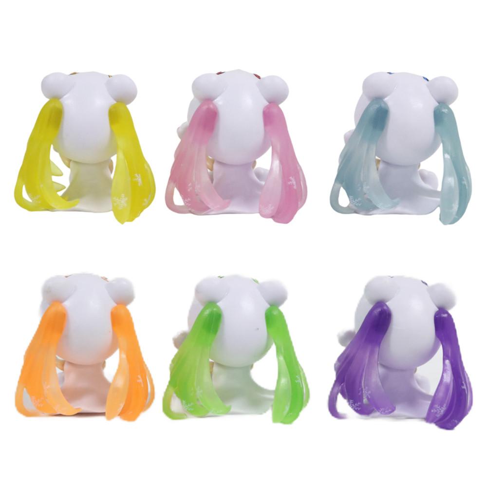 Zufällige Farbe Hatsune Miku Bärenpfote Mädchen Virtuelle Sängerin Manga Figur Kawaii Schönheitskollektion Mädchen PVC Action Modell Spielzeug