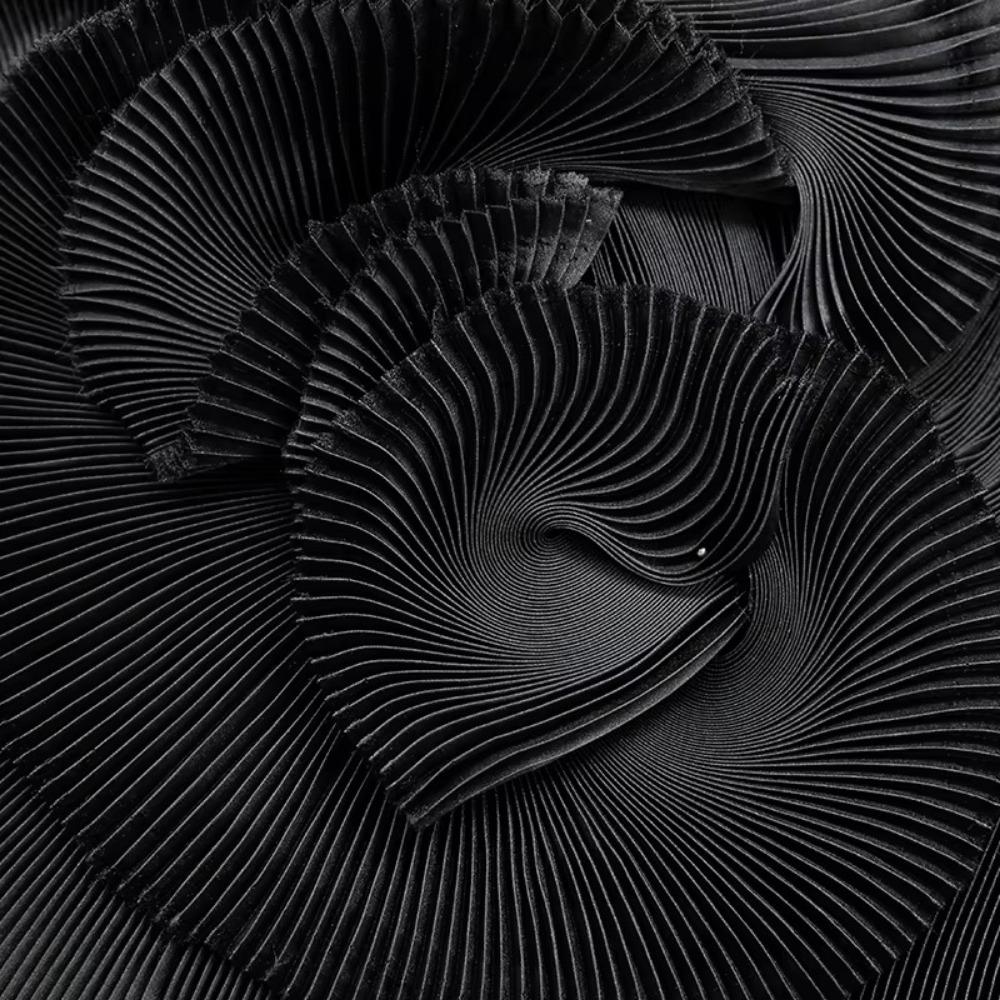Small Wrinkle Pleated Organza Fabric 142cm Wide DIY Stiff Material  Stage Decoration
