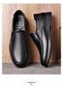Men's Breathable Genuine Leather Casual Business Shoes - Comfortable, Soft Sole, Four Seasons Style.