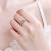 VENTFILLE  Copper Moissanite Classic Ring Diamond 0.5/1/2CT D Color For Women Engagement Wedding Band Jewelry