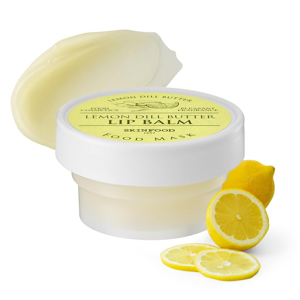 SKINFOOD Lemon Dill Butter Food Mask Lip Balm 21ml Lip Balm Lip Sleeping Mask Lip Cream Lip Scrub Moisturizing Korea