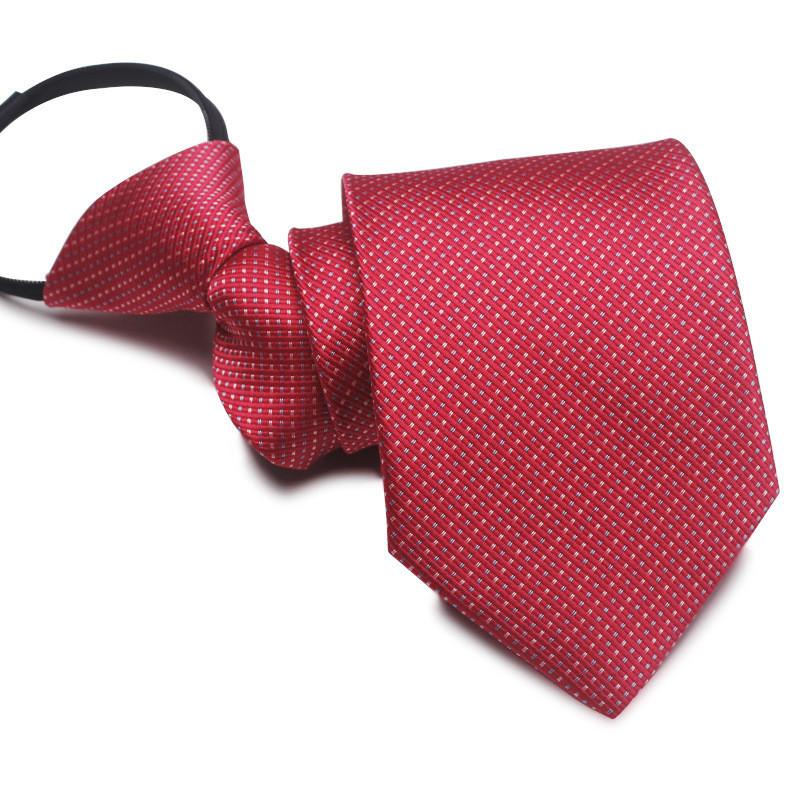 Mens Business Polyester Tie With Arrow Design And Zipper Closure For Office