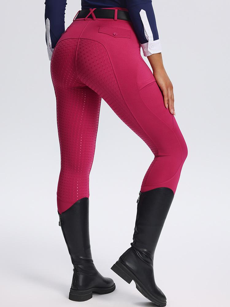 Unisex Non-Slip Silicone Full Seat Equestrian Breeches for Professional Horse Riding