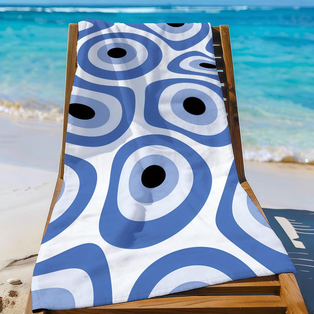 Art Evile Eye Bright Handtuch Sport Schnelltrocknend Reise Campingausrüstung Sanddicht Weich Leicht Großes Strandhandtuch