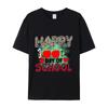 Happy 100th Day of SchoolPrint T-Shirt Summer Casual Streetwear Men Women Unisex Fashion Tshirt Top
