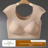 Biustonosz z niewidocznymi poduszkami na ramionach w kształcie kąta prostego: Bezszwowy pas piersiowy dla kobiet, zmniejszający widoczność dużych piersi