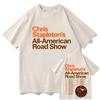 All-American Road Show Tour 2026 T-shirt Band CHRIS STAPLETON Graphic Tshirts Unisex Streetwear Cotton Short Sleeve Men T Shirt