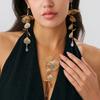 Accessories Niche Ginkgo Biloba Tassel Necklace Sweet Cool Style Design Sense Retro Pull Collar Choker