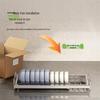 304 Stainless Steel Extendable In-Cabinet Dish Rack