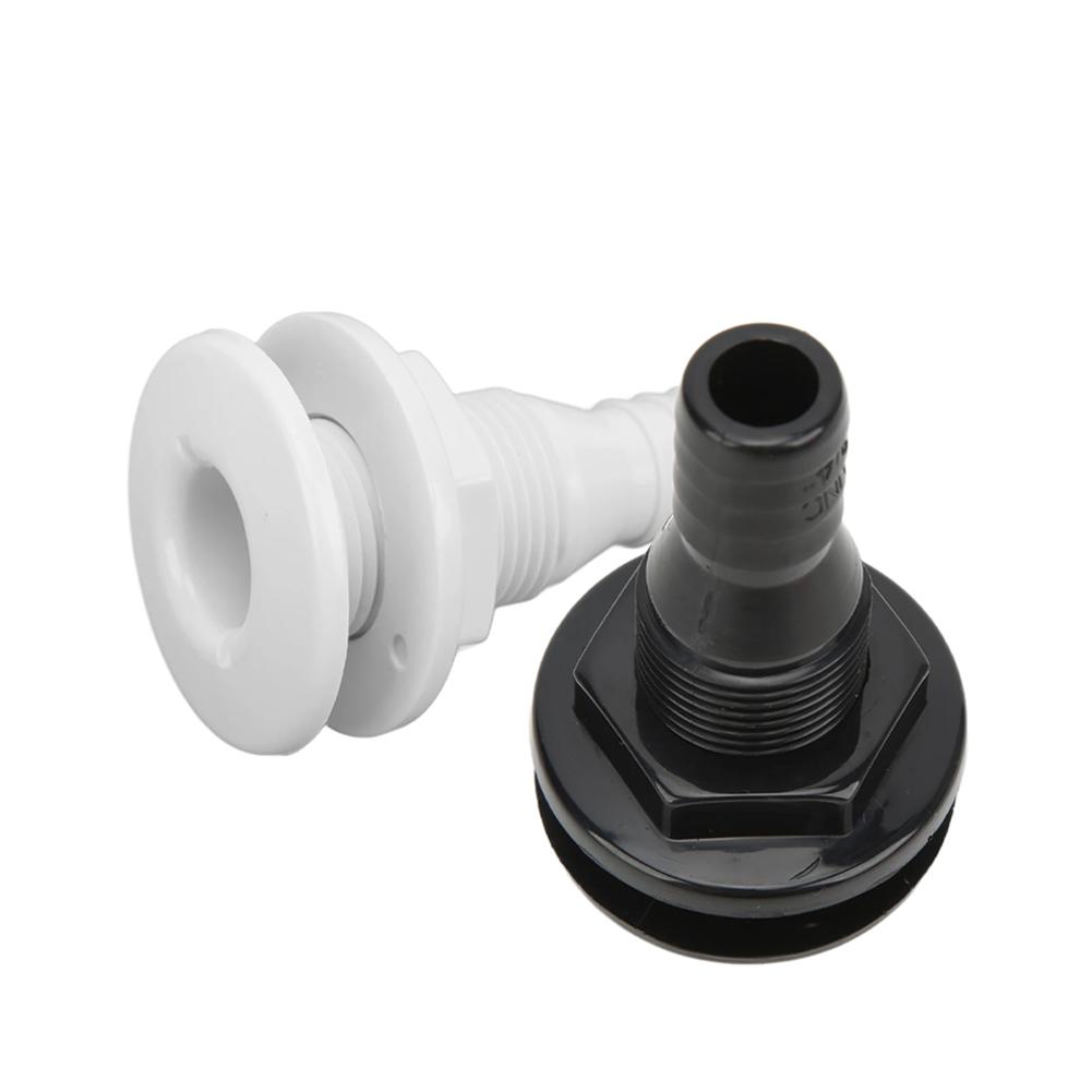 Racord de trecere prin coca, conector drept pentru furtun de 5/8, 3/4 1-1/2in, bărci, marine, accesorii marine, racord pentru furtun de trecere prin coca