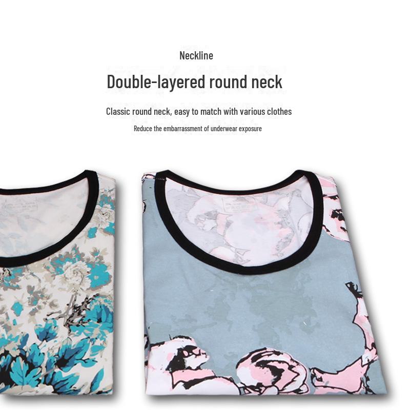 Men's Thermal Underwear Round-Neck Top - Thin, Tight-Fit, Low-Collar for Autumn and Winter
