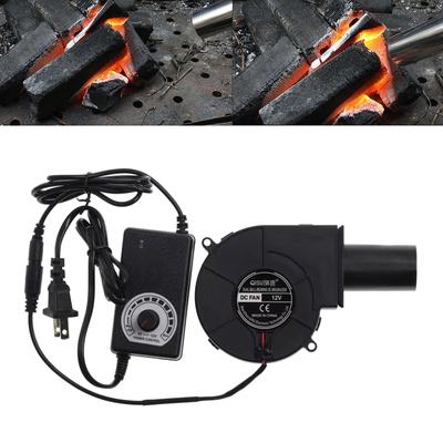97mm X 33mm DCBlower, 12V 5000RPM Fan 9733 Adjustable Speed BBQ Fan US Plug for Picnic Grill Wood Stove Cooking