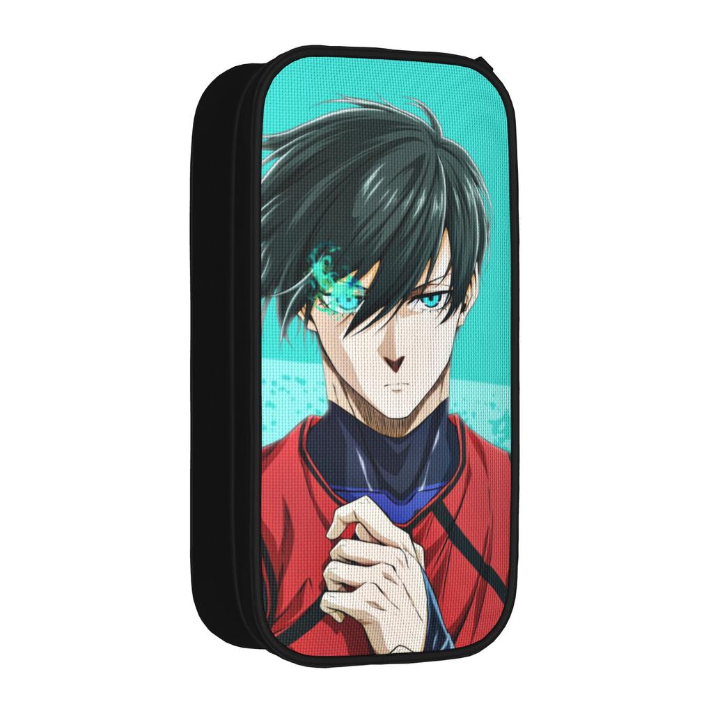 Anime Blue Locks Pencil Case Classic Pen Holder Bag Student Large Storage School Supplies Zipper Pencil Box