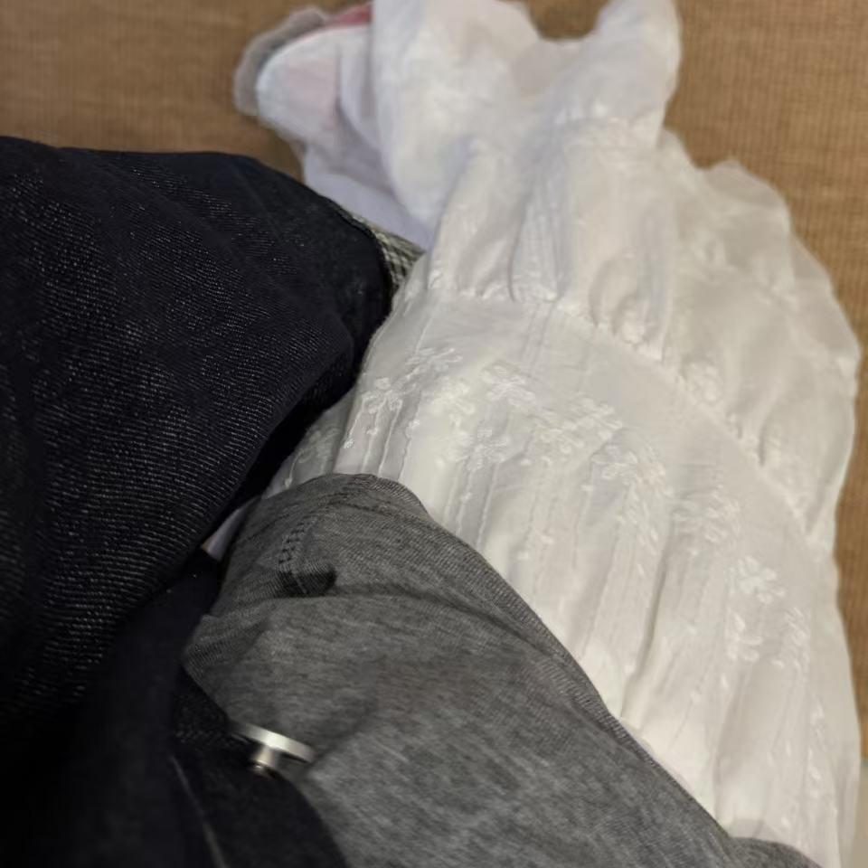 DIMANAF 2025 New Summer Women Skirts Vintage Elastic Pleated Elegant White Skirts Lace High Waist