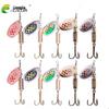 Hengjia 10pcs Metal Plating Freshwater Sequin Spinner Lures