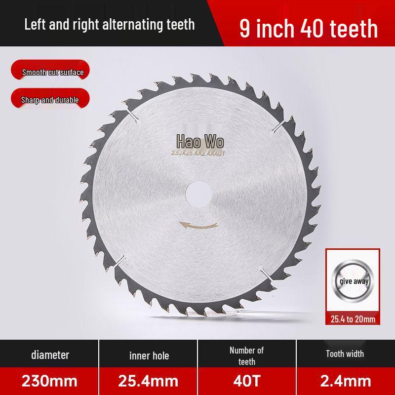 Anti-Nail Carbide Woodworking Saw Blade, Aluminum Cutting, 4-7 Inch for Handheld Angle Grinders