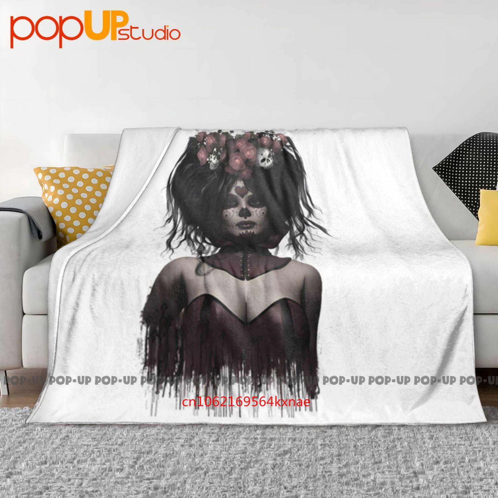 La Catrina Ultra-Soft Blanket Quilt Winter Sofa Cover Bed Covers 30x40in