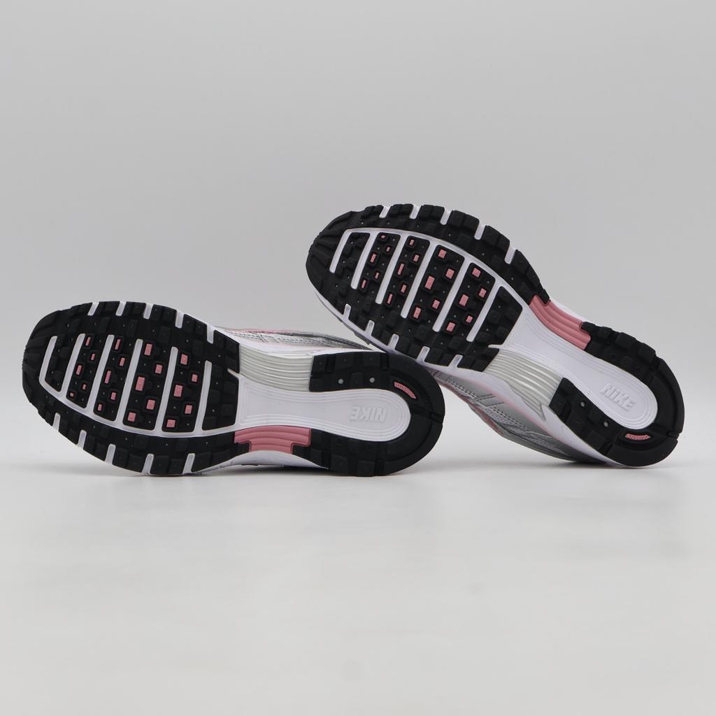 BV1021-108 Nike P-6000 White Elemental Pink Black Metallic Silver (Women's)
