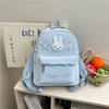 Schoolbag Japanese cartoon cute Miffy rabbit bag polka dot contrasting backpack student large capacity out girl heart backpack