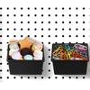 Efficient Pegboard Storage Bins with Hook and Labels Practical Peg Board Basket Effective Hardware Storage Solution