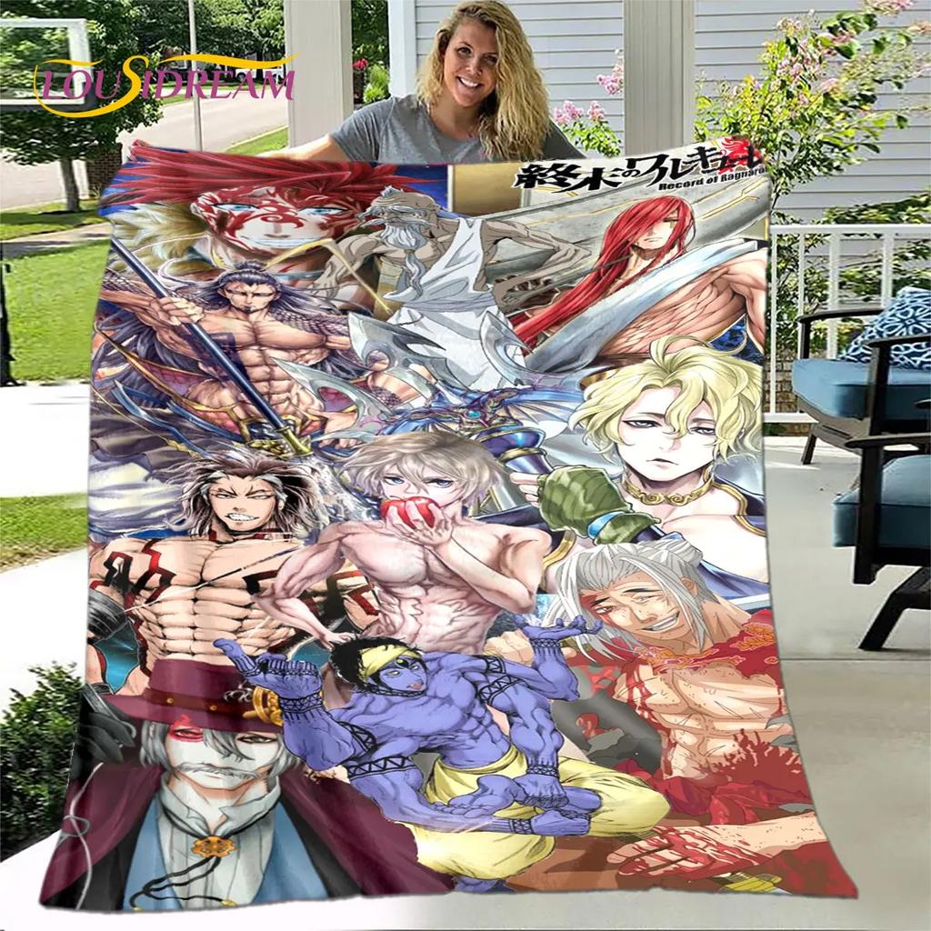 Záznam Ragnarok anime kreslená měkká plyšová přikrývka, flanelová přikrývka přikrývka do obývacího pokoje Ložnice Pohovka Pohovka Piknikový kryt