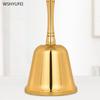 1pc Hand Shaking Copper Bell Meeting Reminder Bell Restaurant Serving School Activity Bell Temple Supplies Christmas Decorations