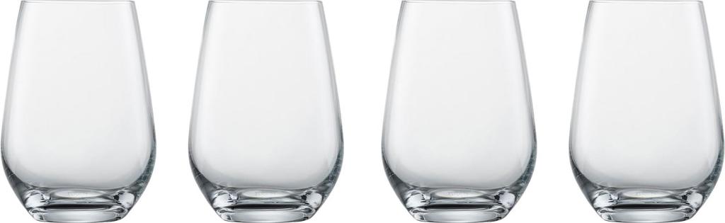 ZWIESEL GLAS Break-Resistant Forte Tumblers, Multi-Purpose Tumblers for Water, Mineral Water, and Soft Drinks, 4-Piece Machine-Made Set (l123931)