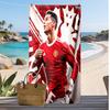 Cristiano Ronaldo Printed Beach Towel Quick Dry Soft TowelPortable Large Rectangular Beach Blanket for Travel Swimming Pool