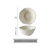 ZISIZ Elegant French Style Ceramic Rice Bowl Set