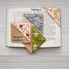 New Design Hand Embroidered Corner Bookmark Cute Flower Letter Embroidery Bookmarks Stitched Felt Corner Bookmark Book Clip
