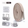 No Tie Shoe Laces Elastic Laces Silver Diamond Buckle Sneakers Tennis Shoelaces Without Ties Flat Shoelace for Shoes Accessories