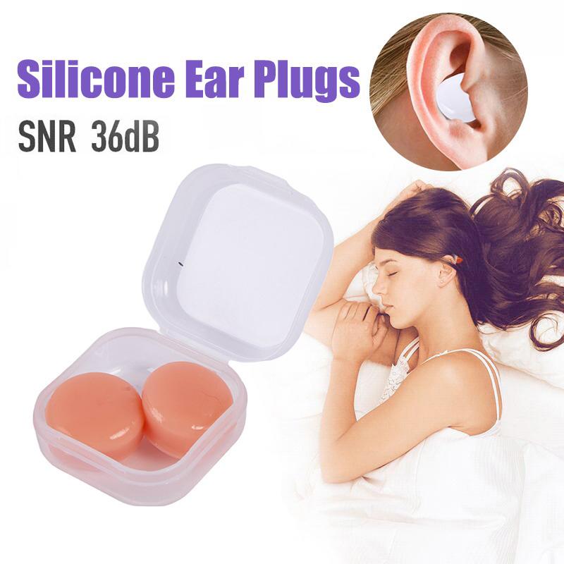 2 Pezzi Tappi per Orecchie in Silicone Riutilizzabili Tappi per Orecchie in Cera di Silicone Tappi per Orecchie Modellabili per Nuoto Riduzione del Rumore Cancellazione Protezione per il Sonno