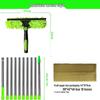 Dual-Sided High-Rise Window Cleaning Squeegee: Efficient Glass Cleaner for Easy Two-in-One Use