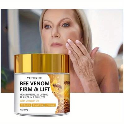 Zpevňující a liftingový krém s včelím jedem Hydratační složení s kyselinou hyaluronovou Retinol Kolagen Zlepšuje jas, Hloubkově hydratuje Krém na obličej Péče o pleť