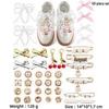 Gold Socks Charm Brooch: Shiny Jewelry Pin and Safety Pin for Sock Accessories