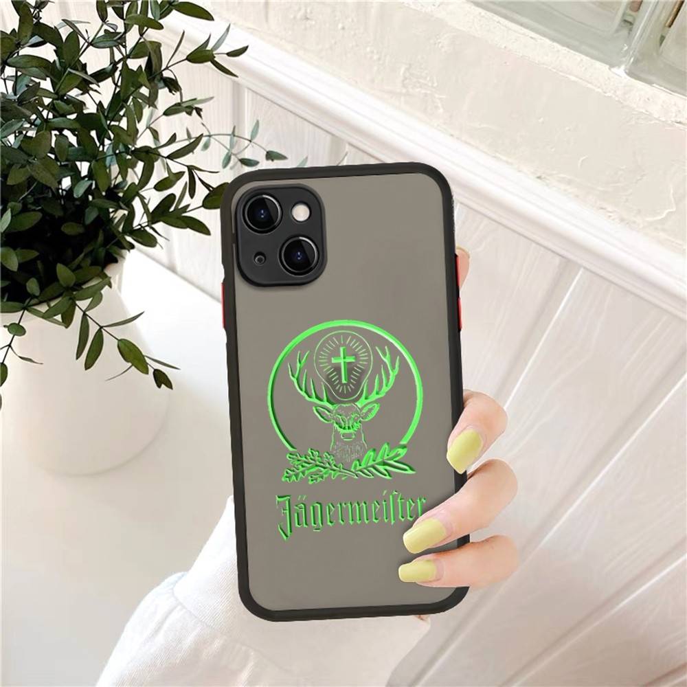 Classic J-Jager-Meister Phone Case For IPhone 14 11 12 13 Mini Pro Max 8 7 Plus X XR XS MAX Translucent Matte Cover