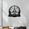 Vintage Metal Airplane Wall Decor Custom Text Reusable Matte Finish Aviation Gift