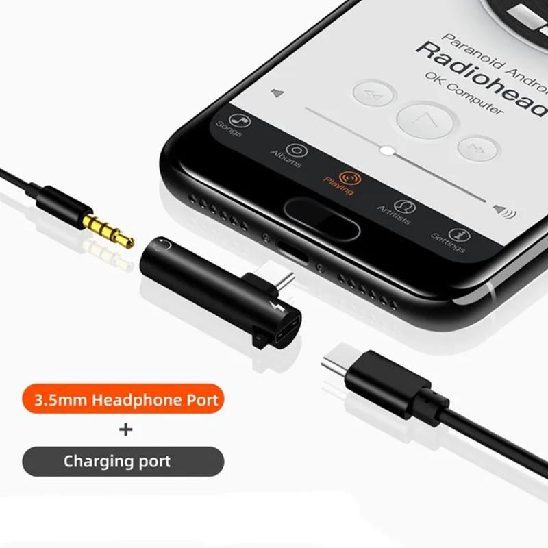 Xiaomi Digital Decoding USB Type C To 3.5mm Jack Headphone Adapter Splitter Fast Charger 20W for Samsung S22 S20 Xiaomi 11 12 iPhone 15